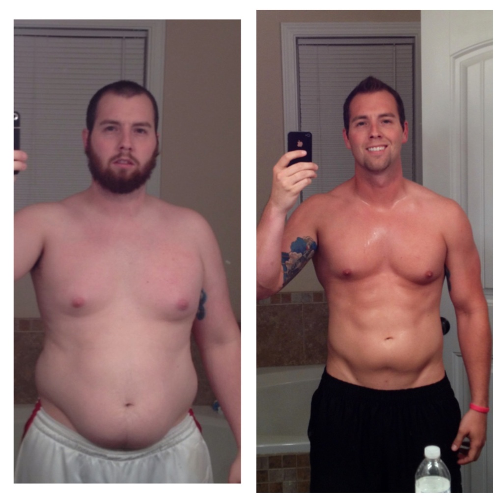 До и после похудения мужчины