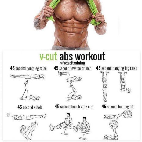 V-cut ABS workout