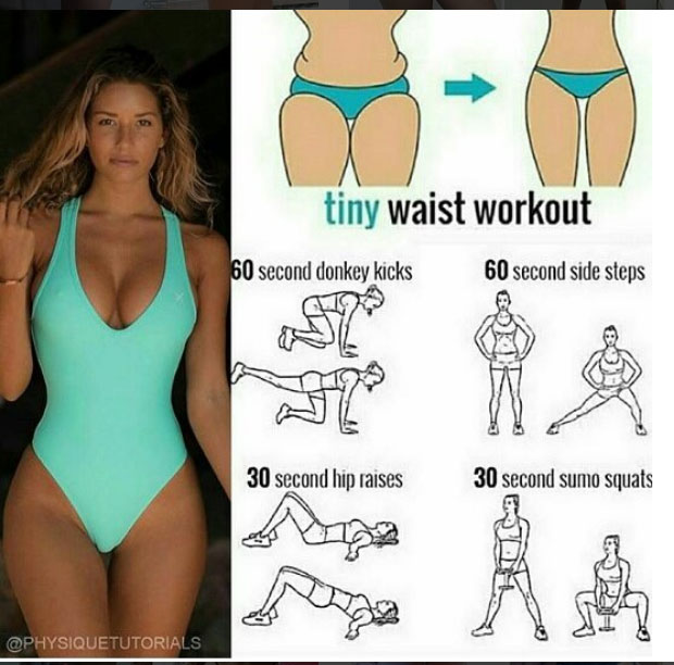 Tiny waist workout