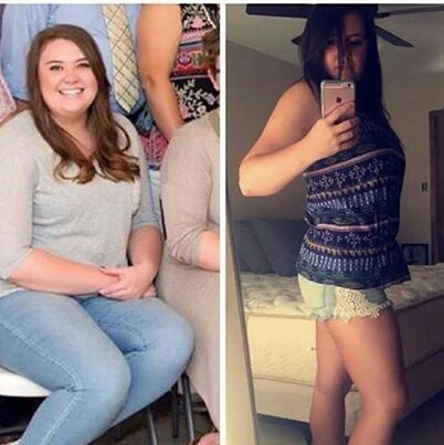 Before and after weight loss photos