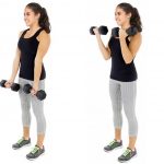 Women Dumbbells Curls