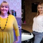 See what 90 kilograms look like before and after a woman