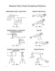 Massive pecs chest sculpting workout