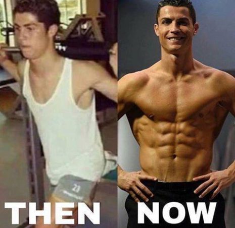 Cristiano Ronaldo before and after!