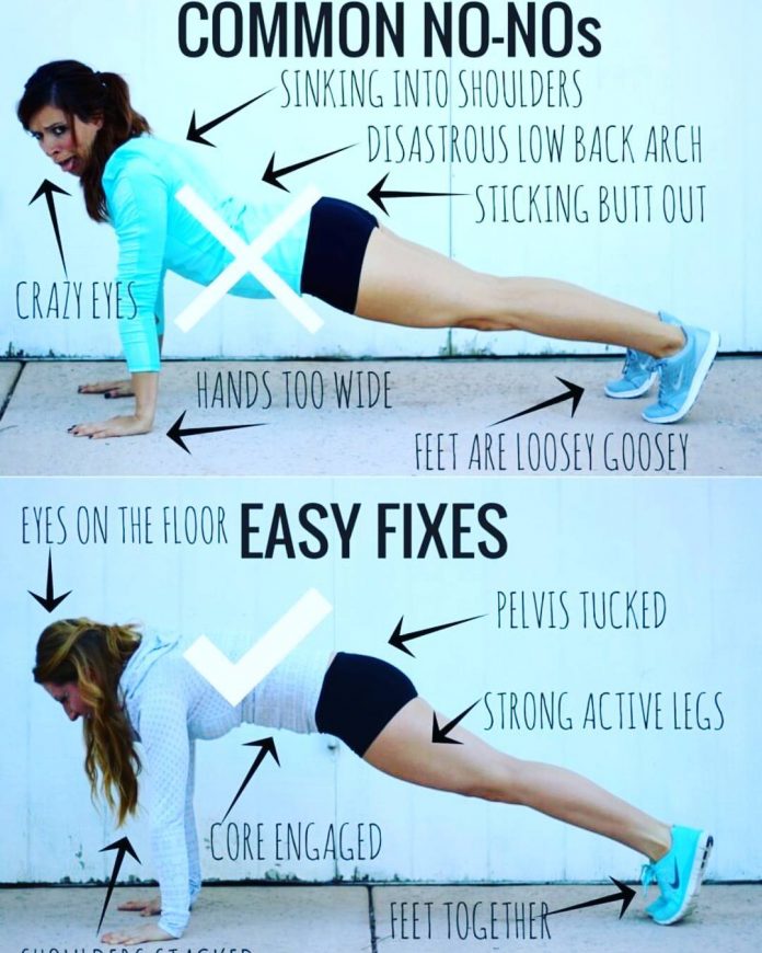 Correct position of the back at the plank | plank exercises