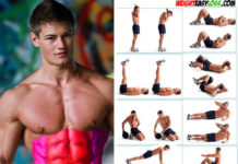 training of the press and oblique abdominal muscles