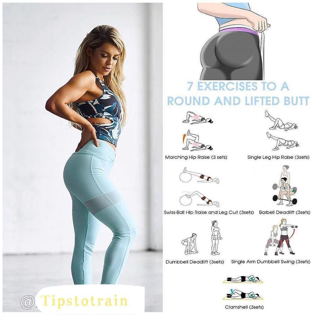7 Exercises To a Round and Lifted Butt! 