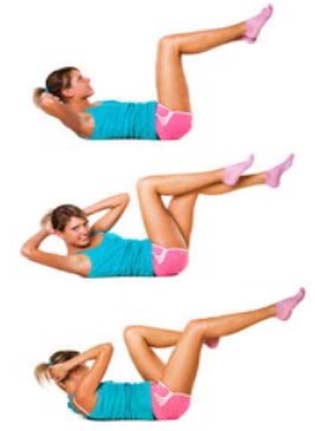 Abs bicycle workout