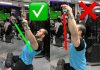 Back exercises | thrust of the upper block