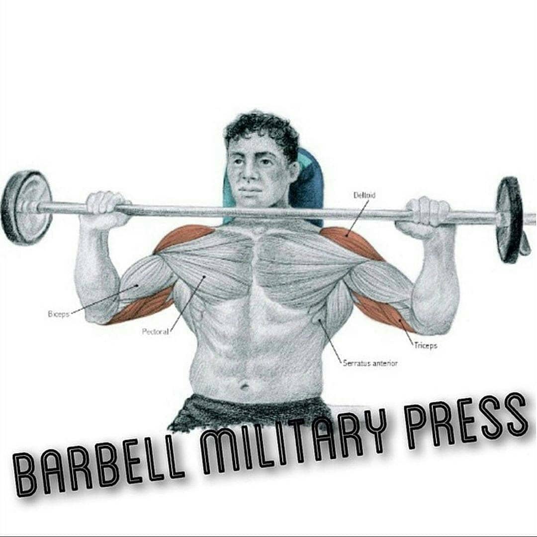 Barbell military press