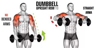 Upright Dumbbell Row