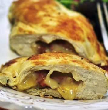 Chicken breast stuffed with cheese