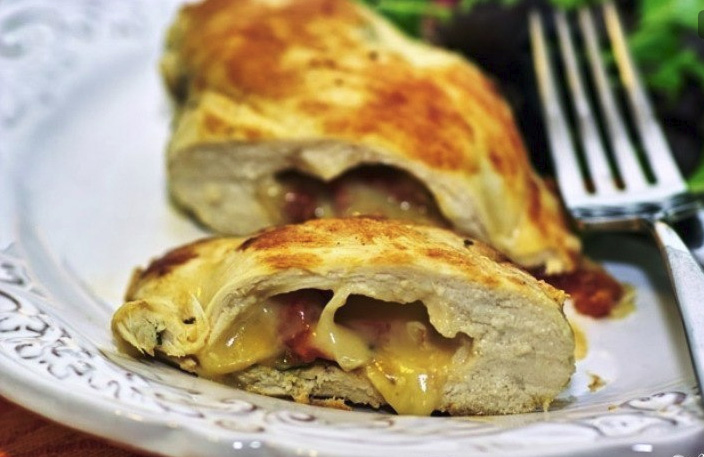 Chicken breast stuffed with cheese