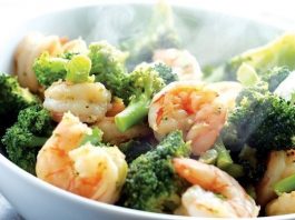 Shrimp with vegetables