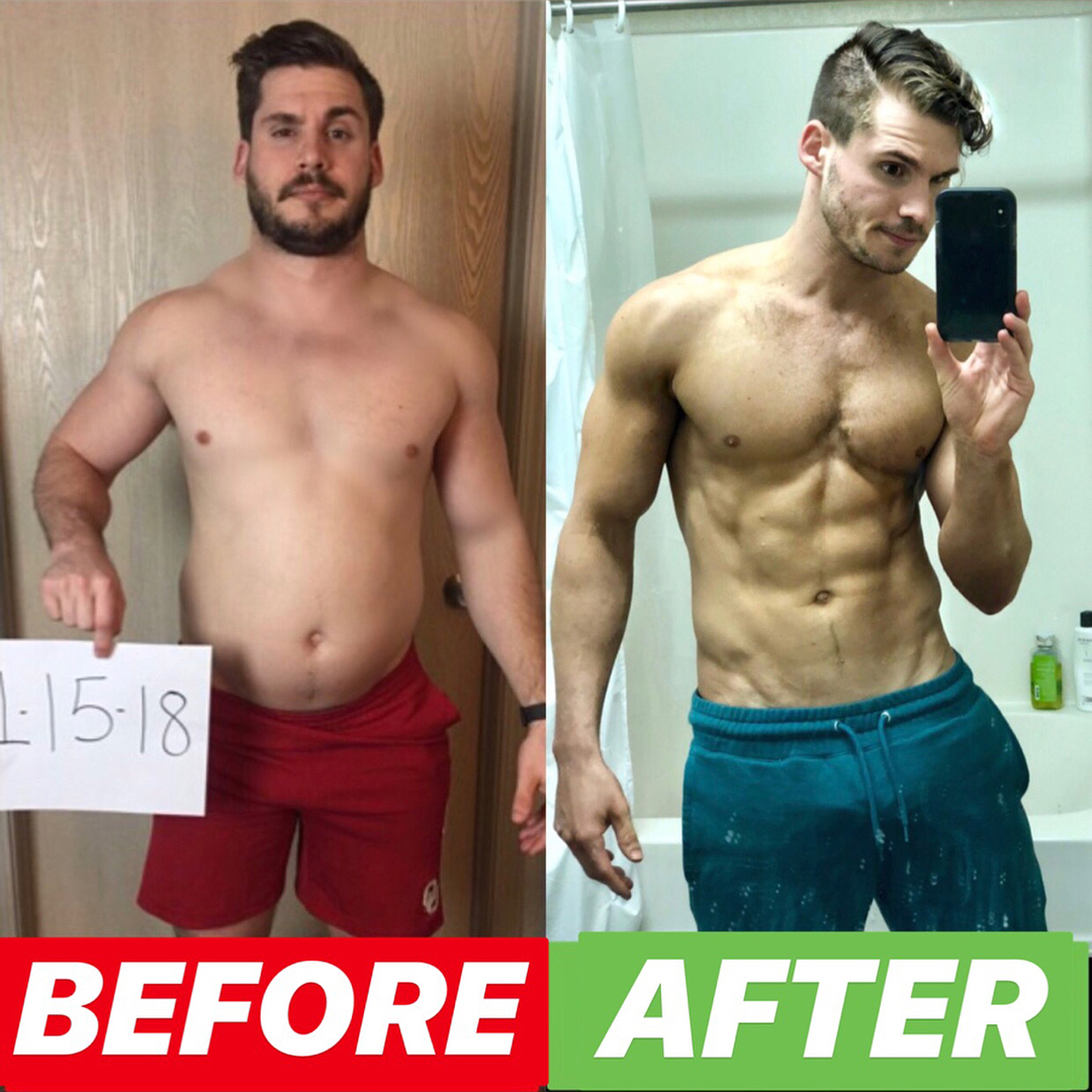 Before and after losing weight