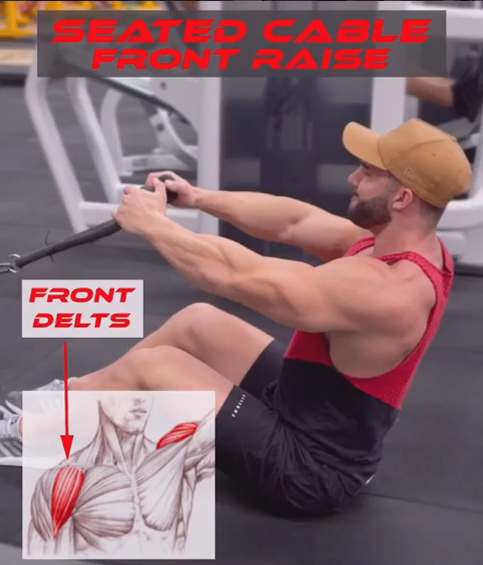 How to SEATED CABLE FRONT RAISE