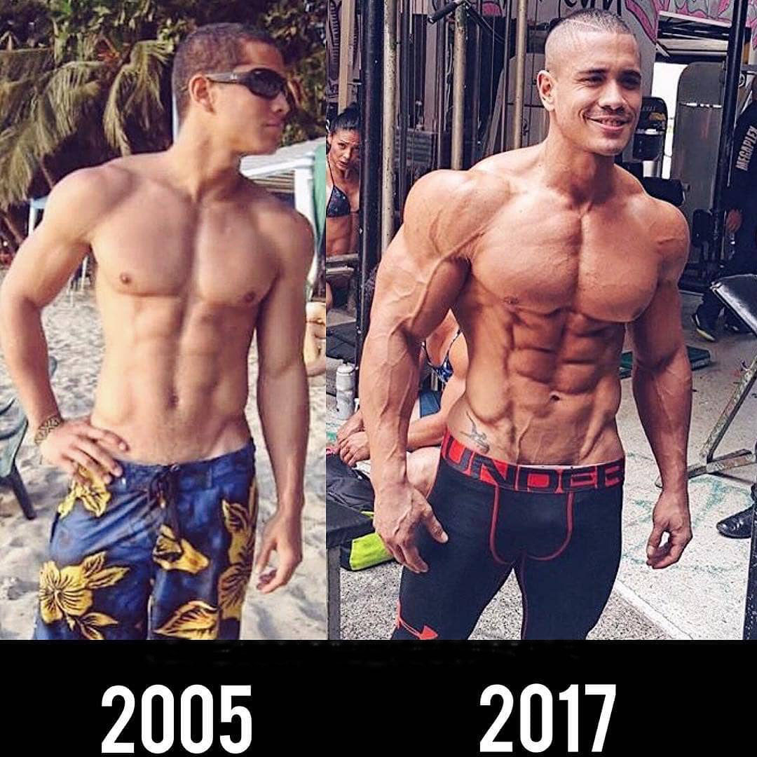 Real transformation of a guy in 12 years