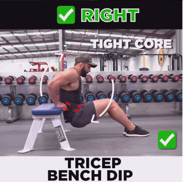 TRICEP DIPS Right
