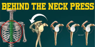 Behind the neck press
