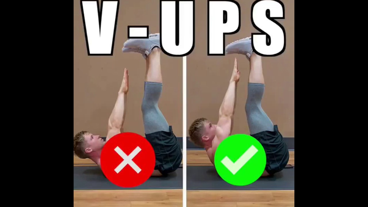 How to Ab VUps Proper Form Video & Guide