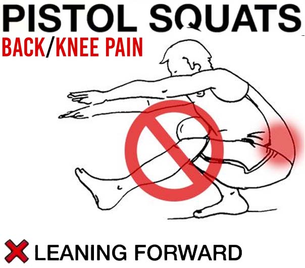Pistol squat - Wrong executing