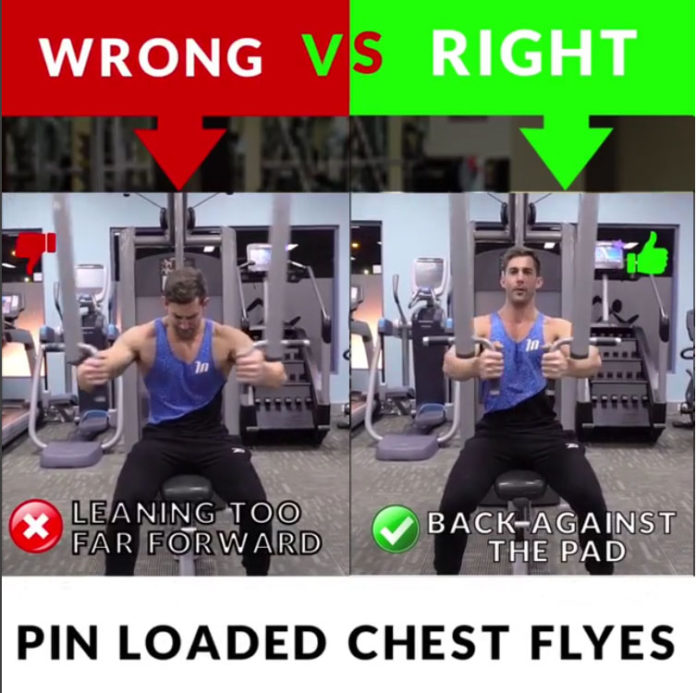 HOW TO PIN LOADED CHEST FLYES Video & Guide weighteasyloss
