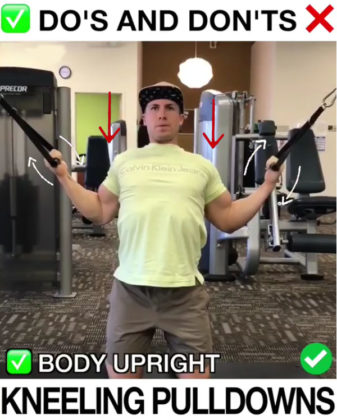 Kneeling Pulldowns Proper Form | Video & Guide