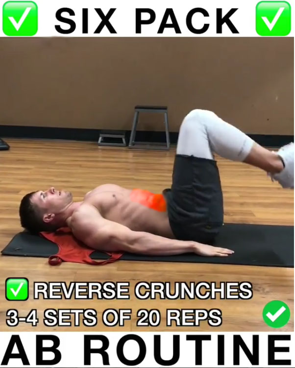 ✅Reverse Crunches