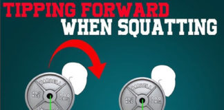 tipping forward during your squat?