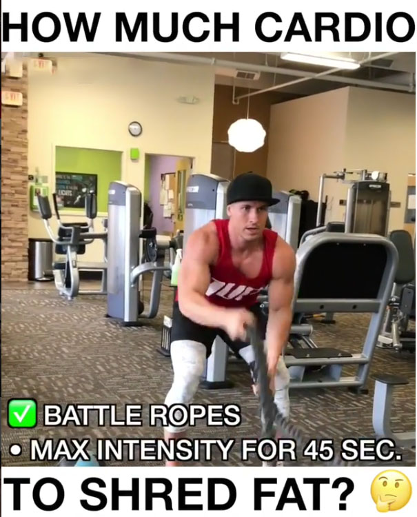 ✅Battle Ropes •Max Intensity for 45 Seconds