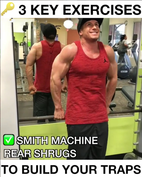 Smith Machine Rear Shrugs