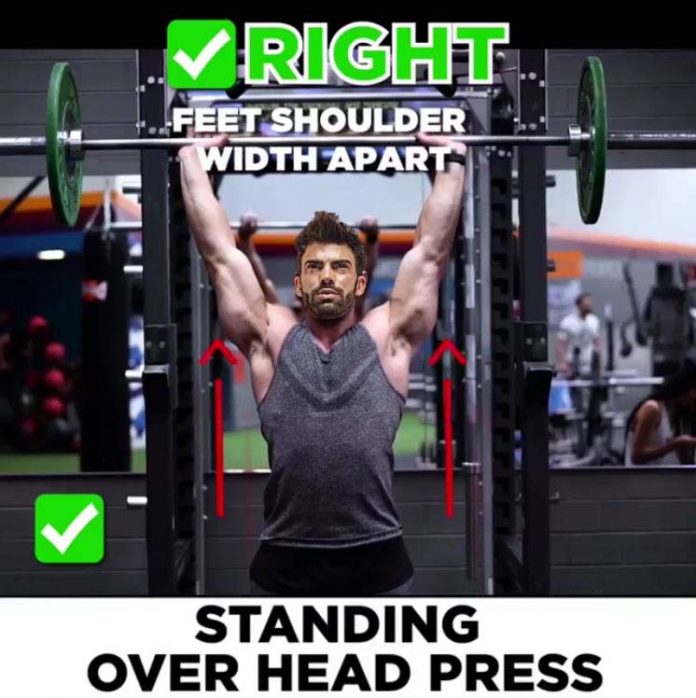 How to Standing Overhead Press - Wrong & Right