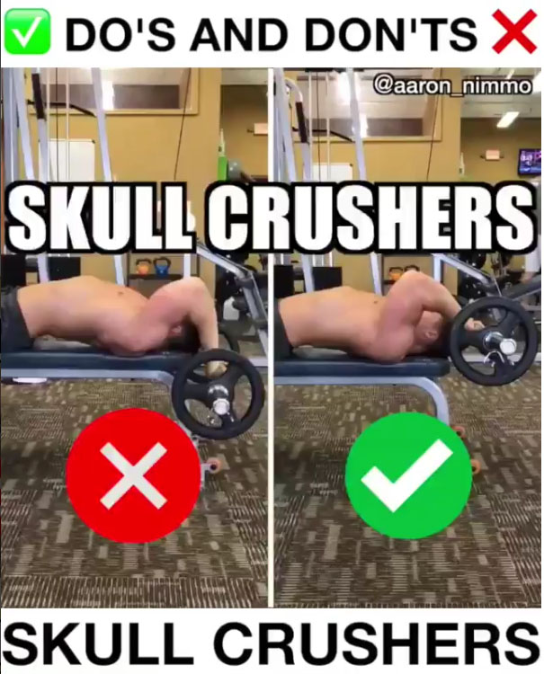 Skull Crushers Proper Form