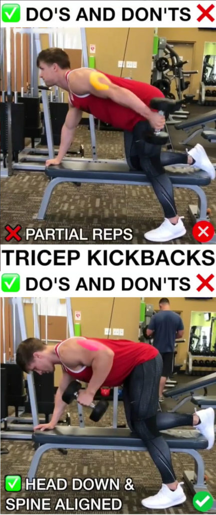 Tricep Kickbacks Proper Form | Video & Guide