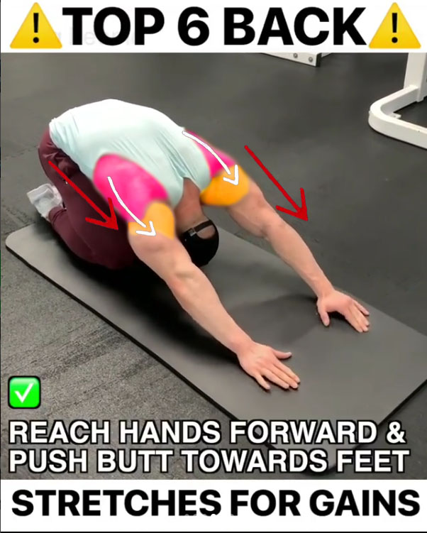 Lower back and lat stretch