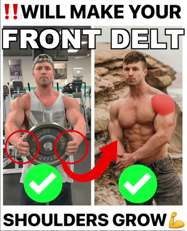 ✅3 EXERCISES TO GROW YOUR FRONT DELTS