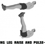 Lying leg raise and pulse-up