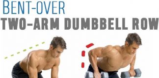 bent over two-arm dumbbell