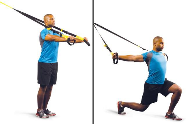 Step Forward Lunge With T-Fly