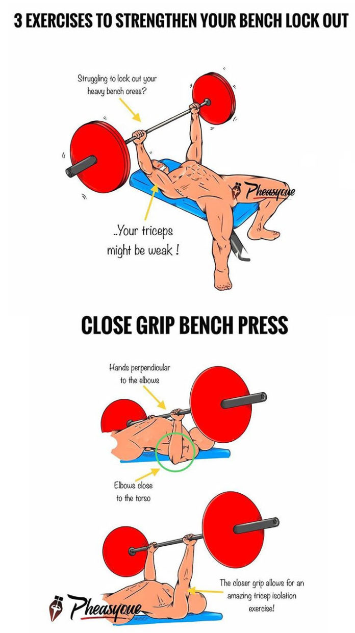 3 GREAT EXERCISES FOR A POWERFUL BENCH LOCKOUT