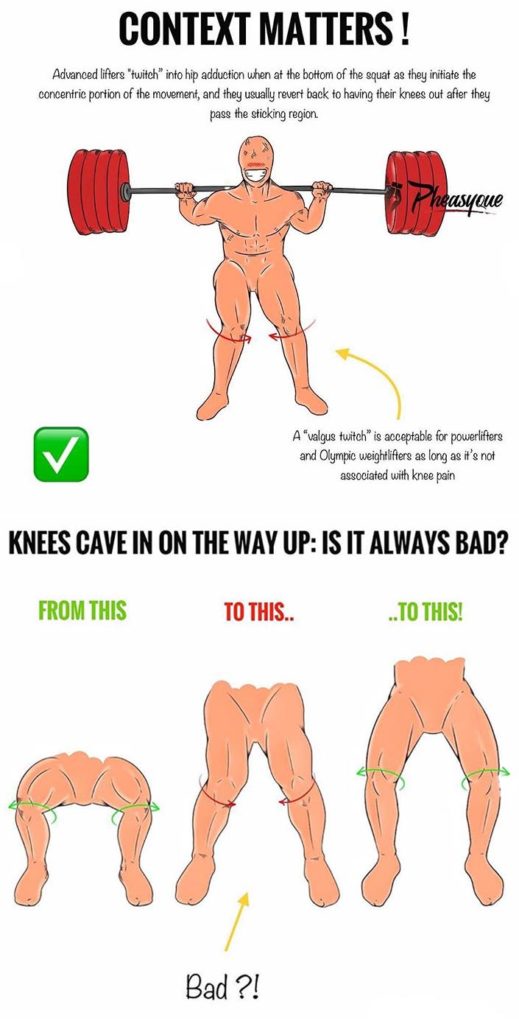 KNEES CAVING IN ON THE WAY UP