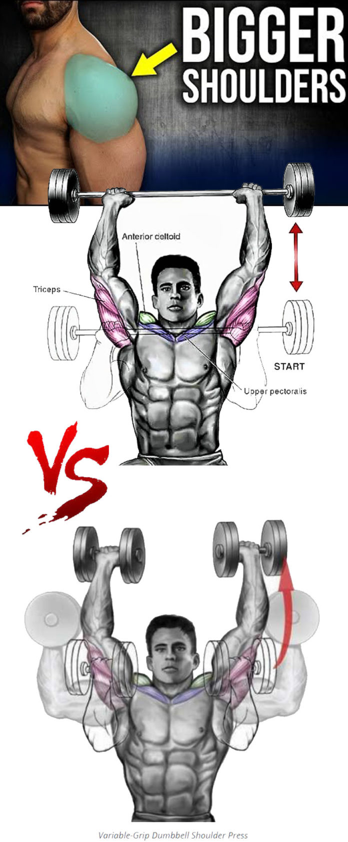 How to Variable-Grip Dumbbell Shoulder Press