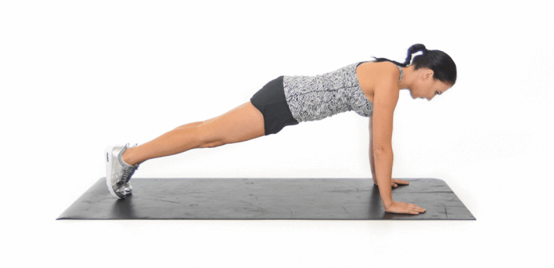 Plank with Knee to Elbow