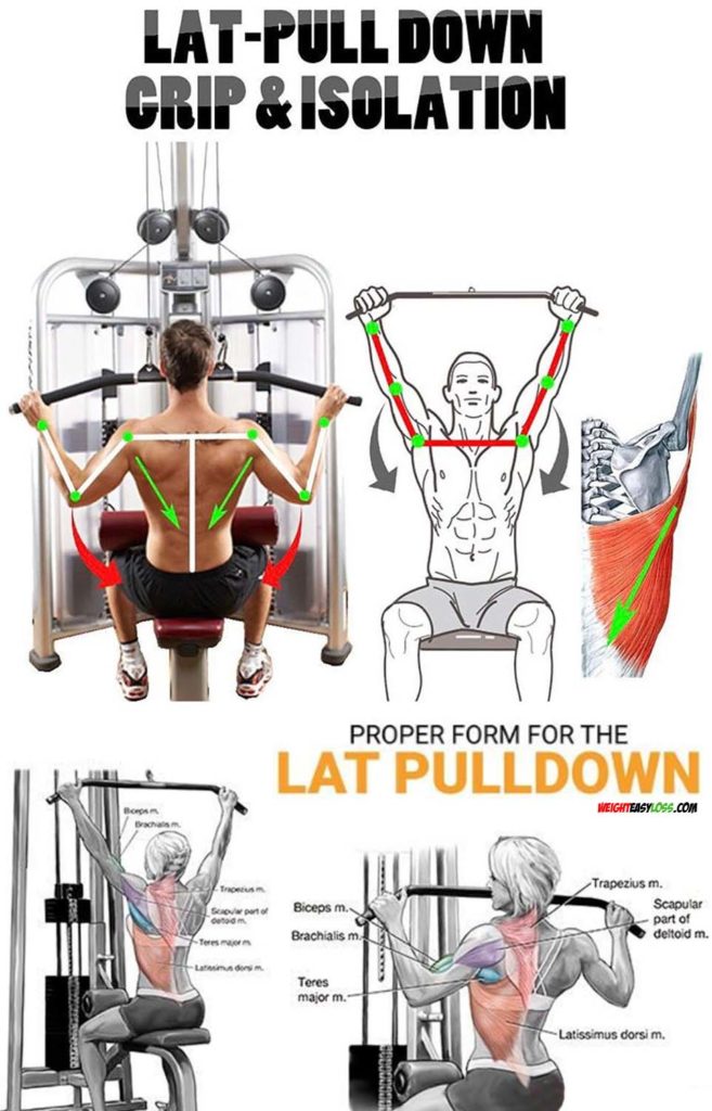 How to Lat PullDown Picture & Guide