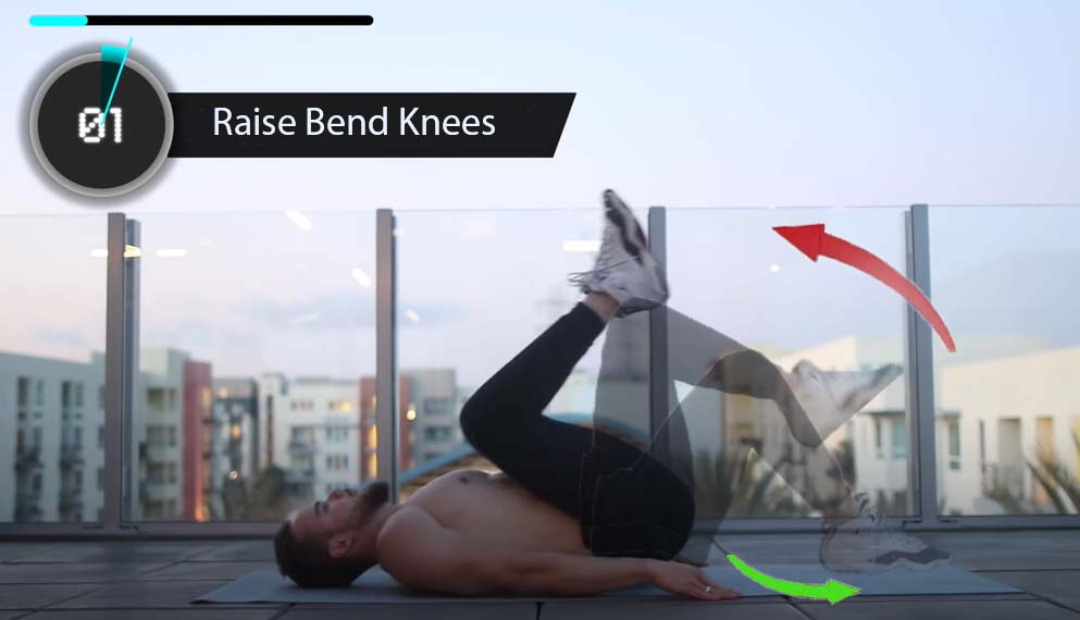 Abs Pump with Raise bend Knees