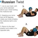Russian twist with weight