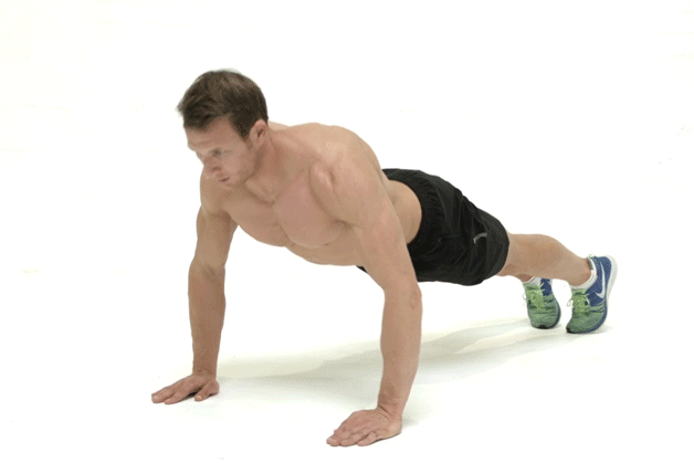 Wide pushups exercises 