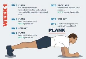 30 Day Plank Challenge | Tutorial, Routine Bodyweight Workout