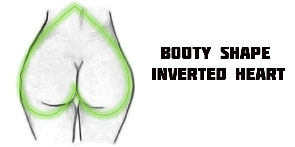 Women Booty Shape Inverted Heart