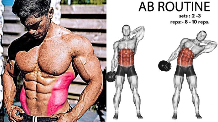 How to Do Standing Dumbbell Oblique Crunch, Tips, Routine